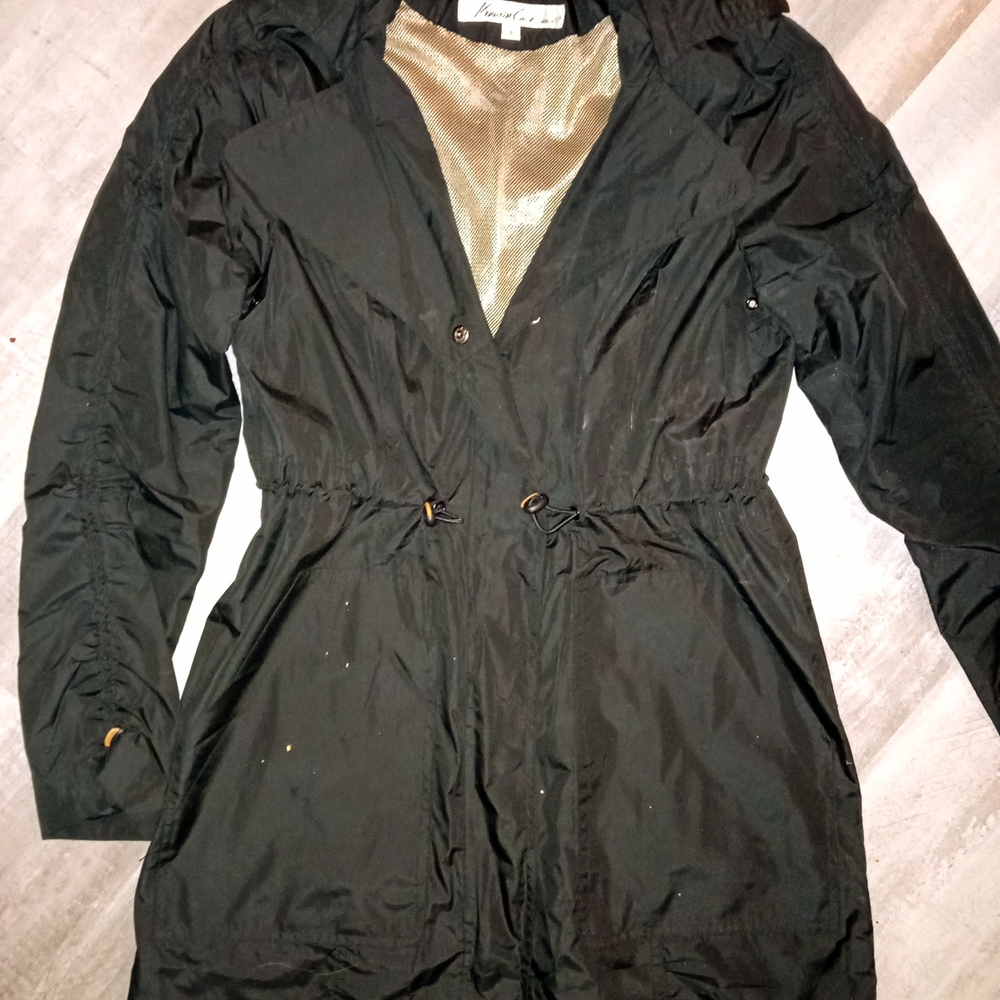 Kenneth Cole New York Black Trench Coat
